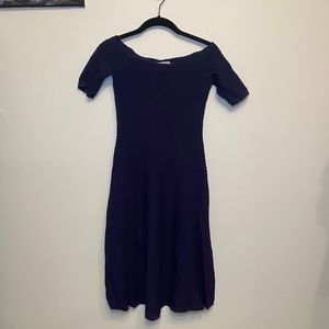 MK off shoulder navy blue flirty dress